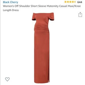 Off Shoulder Maternity Dress